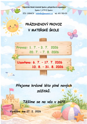 Prázdninový provoz